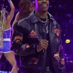 NY Knicks A Boogie Wit Da Leather Jacket front