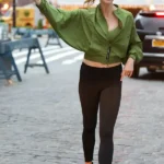 NYC Karlie Kloss Olive Green Jacket