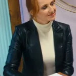 Nails S01 Cristina Castaño Leather Blazer