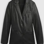 Nails S01 Cristina Castaño Leather Blazer front