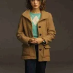 Natalia Dyer Stranger Things Brown Jacket