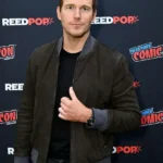 New York Comic Con 2025 Chris Pratt Suede Bomber Jacket