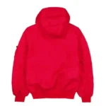New York x Alpha x New Era Bomber Jacket red back