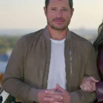 Nick Lachey Love Is Blind Suede Bomber Jacket