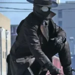 Nicolas Cage Spider Noir Brown Leather Coat