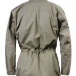 Olive Green Military Jacket back