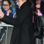 Olivia Munn Black Peacoat