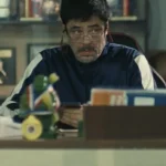 One Battle After Another Benicio del Toro Blue Jacket