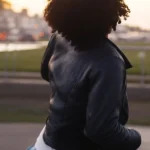 One Battle After Another Chase Infiniti Black Jacket back