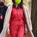 Only Murders in the Building Mabel Mora Double Breasted Sherpa Coat