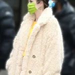 Only Murders in the Building Selena Gomez Fur Peacoat