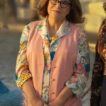 Palm Royale Mindy Cohn Pink Vest