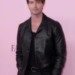 Patrick Schwarzenegger Victoria Secret 2025 Leather Jacket front