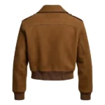 Percy Jackson and the Olympians S02 Clarisse La Rue Leather Jacket back