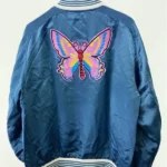 Platonic S02 Seth Rogen Blue Bomber Jacket Back