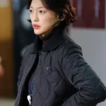 Queen Mantis S01 Lee El Black Quilted Jacket