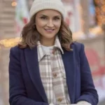 Rachael Leigh Cook Tis the Season to be Merry Blue Coat front