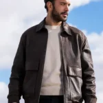 Reminder S01 Baris Arduç Brown Leather Jacket front