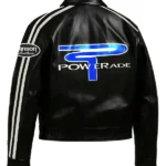 Ricky Bobby Powerade Black Leather Jacket back