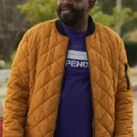 Ron Funches Loot S03 Quilted Bomber Jacket front