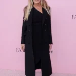 Sarah Jessica Parker Victorias Secret 2025 Black Coat front