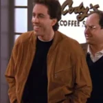 Seinfeld Jerry Seinfeld Brown Bomber Jacket front