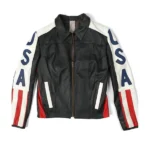 Selena Gomez American Flag Jacket front