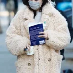 Selena Gomez Only Murders in the Building Fur Peacoat