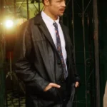 Seven Brad Pitt Black Leather Vintage Jacket