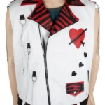 Shawn Michaels WWE White Leather Vest front