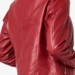 Sheriff Country Amanda Arcuri Leather Jacket back