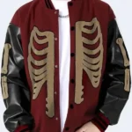 Skeleton Baseball Varsity Jacket