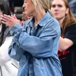 Sophie Cunningham WNBA Playoffs Blue Denim Jacket