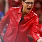 Stephanie White WNBA 2025 Red Leather Jacket