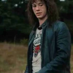 Stranger Things Joseph Quinn Black Leather Jacket