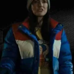 Stranger Things Season 4 Joyce Byers Tricolor Puffer Jacket