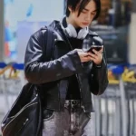 Stray Kids Hyunjin Biker Leather Jacket