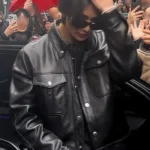 Stray Kids Hyunjin Trucker Leather Jacket