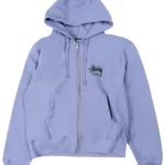 Stussy Stock New York Zip Hoodie ‘Storm’ front