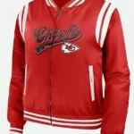 Super Bowl 2024 Taylor Swift Kansas City Chiefs 60 Red Varsity Jacket front