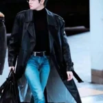 TXT Yeonjun Black Coat