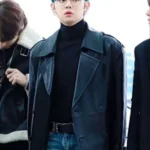 TXT Yeonjun Leather Coat