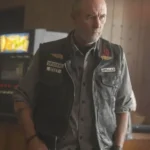 Task S01 Jamie McShane Black Leather Vest front