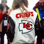 Taylor Swift Kansas City Chiefs Varsity Jacket back