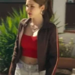 Thais Martin Frauds Brown Track Jacket front