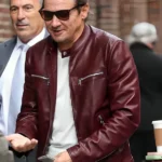 The Late Show With Stephen Colbert S11 Jeremy Renner Leather Jacket front