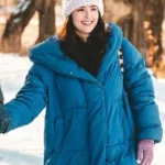 The Threesome Zoey Deutch Hooded Coat