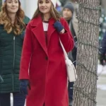 Tis the Season to be Merry Rachael Leigh Cook Wool Red Coat
