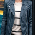 Toni Leather Biker Jacket front