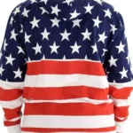 Unisex US Flag Hoodie back